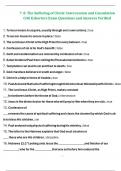 7&period; 8&period; The Suffering of Christ&colon; Intercession and Consulation COG Exhorters Exam Questions and Answers Verified