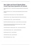 Nav Lights and Sound Signals &lpar;Boat Crew&rpar; Prep Exam Questions All Solved&period;