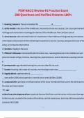 PSW NACC Review&num;1 Practice Exam 260 Questions and Verified Answers 100&percnt;