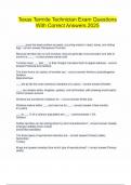 Texas Termite Technician Exam Questions With Correct Answers 2025