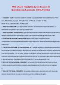PSW &lpar;NACC Final&rpar; Study Set Exam 135 Questions and Answers 100&percnt; Verified