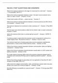 NM ES-3 TEST QUESTIONS AND ANSWERS