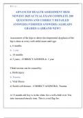 ADVANCED HEALTH ASSESSMENT HESI  NEWEST 2025 ACTUAL EXAM COMPLETE 200 QUESTIONS AND CORRECT DETAILED  ANSWERS &lpar;VERIFIED ANSWERS&rpar; &vert;ALREADY  GRADED A&plus;&vert;&vert;BRAND NEW&excl;&excl;