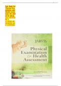 Test Bank for Physical Examination and Health Assessment 7th edition by Jarvis with questions and answers&period;