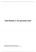 samenvatting literatuur kennistoets 1 module 1 De gezonde start