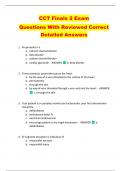 CCT Finals 2 Exam   Questions With Reviewed Correct  Detailed Answers