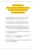CCI CCT Exam   300&plus; Questions With Reviewed  Correct Detailed Answers  Guaranteed Pass&excl;&excl; 