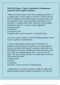NURS 242 Exam 1- Ethics&comma; Leadership&comma; & Management Questions With Complete Solutions