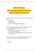 CCI CCT Exam   90&plus; Questions With Reviewed  Correct Detailed Answers  
