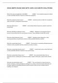 OSHA BBPS EXAM 2025 WITH 100&percnt; ACCURATE SOLUTIONS
