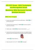 CCI CCT Exam - ECG Techniques  and Recognition Exam   Questions With Reviewed Correct  Detailed Answers  &lbrace;With Clear Images&rcub; 