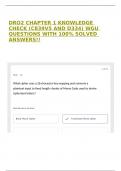 DRO2 CHAPTER 1 KNOWLEDGE CHECK &lpar;C839V5 AND D334&rpar; WGU QUESTIONS WITH 100&percnt; SOLVED ANSWERS&excl;&excl;
