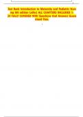 Test Bank Introduction to Maternity and Pediatric Nursing 8th edition Leifer&vert; ALL CHAPTERS with questions and answers&period;