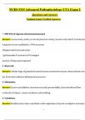 NURS 5315&colon; Advanced Pathophysiology 2025 UTA Exam 2 Latest 2025&sol;2026 COMPLETE FREQUENTLY MOST TESTED QUESTIONS WITH COMPLETE SOLUTION &sol;GET IT 100&percnt; ACCURATE&excl;&lpar;Graded A&plus;&rpar;