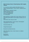 HACC Nursing 241 Quiz 3 &lpar;Final&rpar; Questions With Complete Solutions