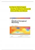 Test Bank for Medical Surgical Nursing&comma; 7th Edition by Adrianne Dill Linton&semi; Mary Ann Matteson&vert; Test Bank 100&percnt; Veri&filig;ed Answers