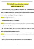UHC ETHICS AND COMPLIANCE EXAM 2025&sol;2026 WITH 100 ACTUAL EXAM QUESTIONS AND CORRECT ANSWERS &lpar;100&percnt; CORRECT VERIFIED ANSWERS&rpar; UNITED HEALTHCARE ETHICS & COMPLIANCE TEST &lpar;NEWEST&excl;&excl;&rpar;