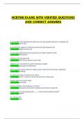 NCBTMB  correct Questions & Answers  &lpar;2024-2025&rpar;