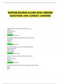 NCBTMB  correct Questions & Answers  &lpar;2024-2025&rpar;