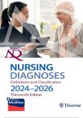 NANDA-I International Nursing Diagnoses&colon; Definitions & Classification&comma; 2024-2026 &lpar;NANDA International Nursing Diagnoses&rpar; 13th Edition Complete