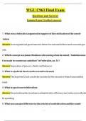 WGU C963 Final Exam  2025  American Politics and the US Constitution  Latest 2025&sol;2026 COMPLETE FREQUENTLY MOST TESTED QUESTIONS WITH COMPLETE SOLUTION &sol;GET IT 100&percnt; ACCURATE&excl;&lpar;Graded A&plus;&rpar;
