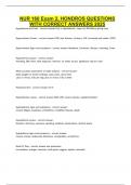 NUR 160 Exam 2&comma; HONDROS QUESTIONS WITH CORRECT ANSWERS 2025