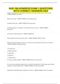 NUR 160-HONDROS EXAM 1 QUESTIONS WITH CORRECT ANSWERS 2025
