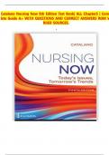 Catalano Nursing Now 8th Edition Test Bank&vert; Chapter 1-28&vert; Complete Guide A&plus; with questions and answers&period;