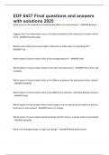 EDF 6437 Final questions and answers with solutions 2025