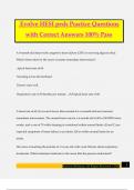Evolve HESI peds Practice Questions with Correct Answers 100&percnt; Pass