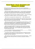 Doula Week 1 Exam &vert;Questions and Answers A&plus; Graded