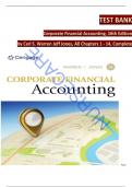 Test bank for corporate financial accounting 16th edition by carl s warren author jeff jones&lowbar;compressed&period;pdf