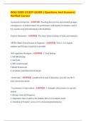 WGU D005 STUDY GUIDE &vert; Questions And Answers&vert;  Verified Correct