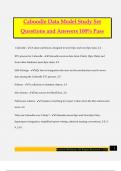 Caboodle Data Model Study Set Questions and Answers 100&percnt; Pass