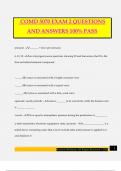 COMD 5070 EXAM 2 QUESTIONS AND ANSWERS 100&percnt; PASS