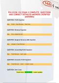 PSU ECON 102 EXAM COMPLETE QUESTIONS AND CORRECT DETAILED ANSWERS &lpar;VERIFIED ANSWERS&rpar;