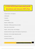 COMD 5070 Final exam study guide Questions and Answers 100&percnt; Pass