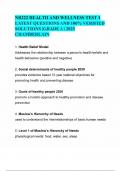 NR222 HEALTH AND WELLNESS TEST 1 LATEST QUESTIONS AND 100&percnt; VERIFIED SOLUTIONS &vert;GRADE A &vert; 2025 CHAMBERLAIN