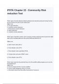 IFSTA Chapter 22 - Community Risk reduction Test questions and answers