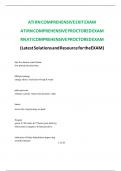 Rn ati comprehensive exit exam 2021 docx