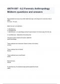 ANTH 007 - 6&period;2 Forensic Anthropology Midterm questions and answers&period;