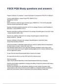 FGCE PQS Study questions and answers&period;