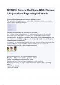 NEBOSH General Certificate NG2- Element 5 Physical and Psychological questions and answers