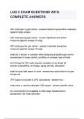LNG 2 EXAM QUESTIONS WITH COMPLETE ANSWERS