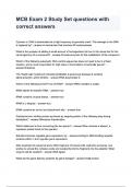 MCB Exam 2 Study Set questions with correct answers
