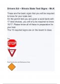 Drivers Ed - Illinois State Test Signs - Mr&period;K questions and answers