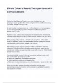 Illinois Driver-s Permit Test questions with correct answers&period;