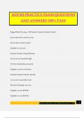 KDCHI PRACTICE EXAM QUESTIONS AND ANSWERS 100&percnt; PASS