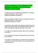 CSLB Contractor's Law & Business Exam Questions with 100&percnt; Correct Answers &vert; Verified &vert; Latest Update