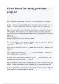 Illinois Permit Test study guide latest grade A&plus;